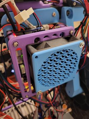 v2: SKR 1.4 1.3 Motherboard Mount for 2020 Aluminum Extrusion Rail with 40mm or 70mm Fan Slot
