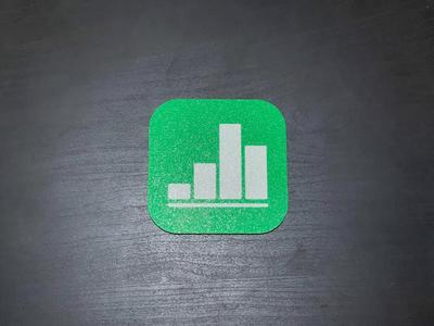 Numbers App Icon for iPhone Coaster