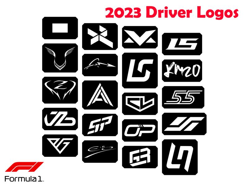 F1 Drivers Logos 2023