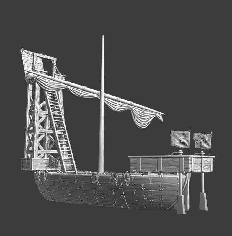 Medieval warship - Siege tower version