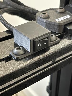 Small Mountable Toggle Switch Holder