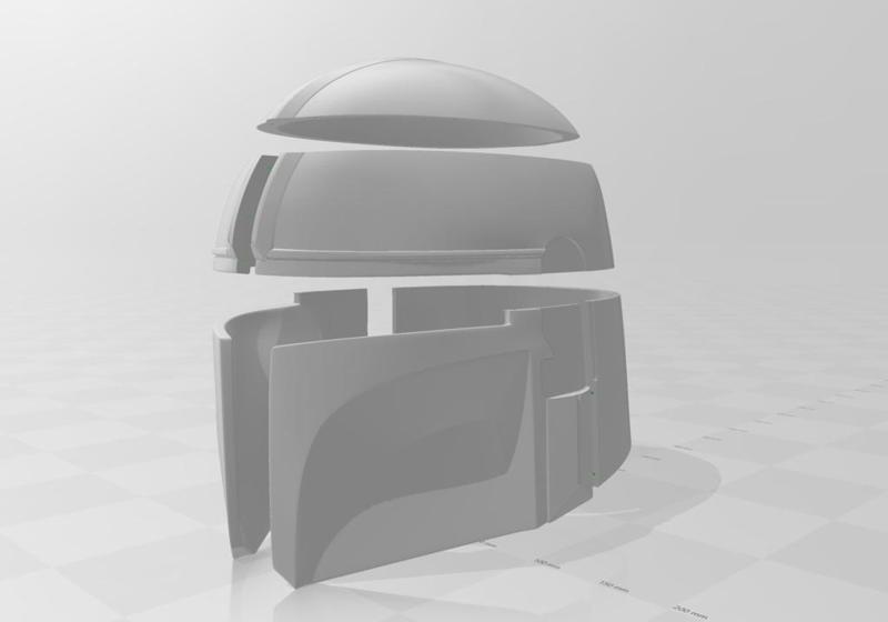 Mandalorian Helmet - Pieces fit Ender 3