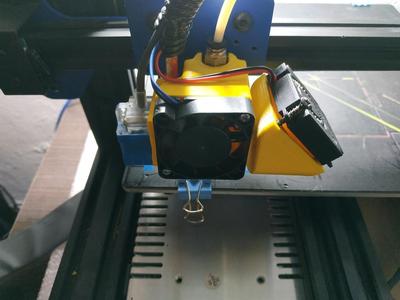 Holder for cooler on hotend and print cooling for TRONXY XY-2 PRO