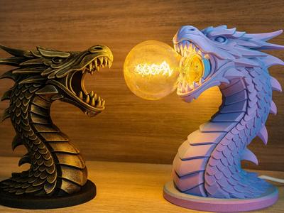 Dragon’s Breath Lamp & Statue