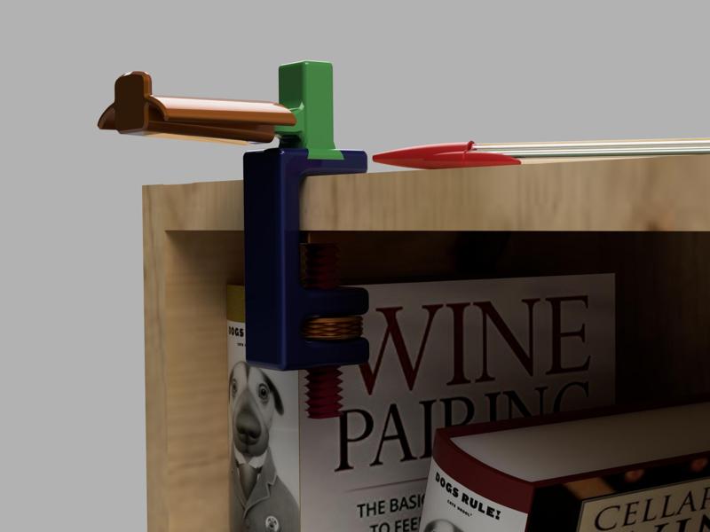 C-Clamp style headphone holder.