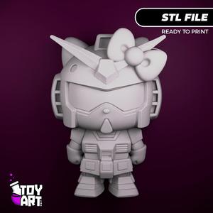 Hello Kitty Gundam STL - Mecha Crossover