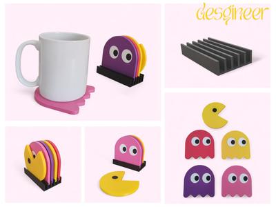 Pac-Man Coaster Set