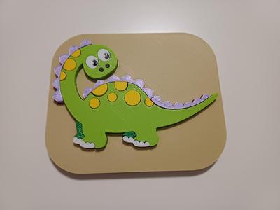 Happy dino - puzzle for kids