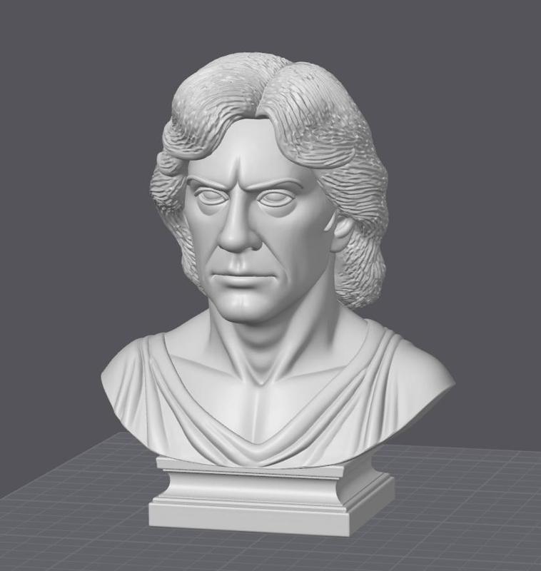 Camilo Sesto Bust - 3D Model of the iconic Spanish singer and composer