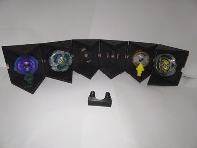 Trigon bit-Lock Beyblade X modular display and case.