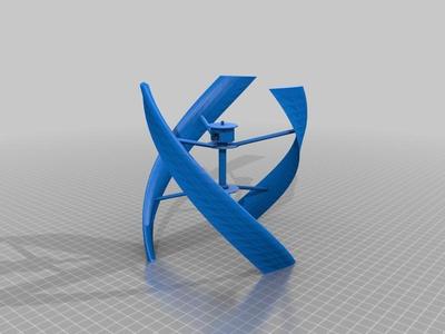 Copy of UGE VisionAIR3 urban vertical windmill scaled down for ultimaker