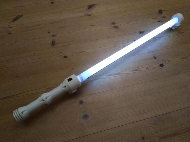 Fluorescent lightsaber