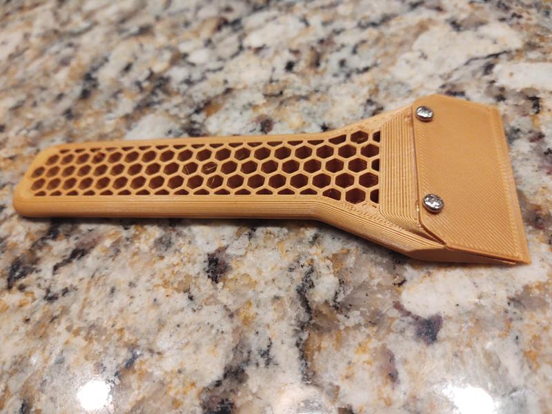 Hex Bed Scraper w Swappable Blades-Heat Set Insert