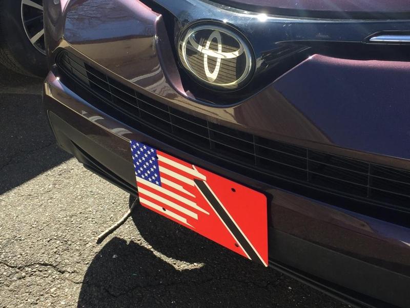 Trinidad and USA Flag Plate