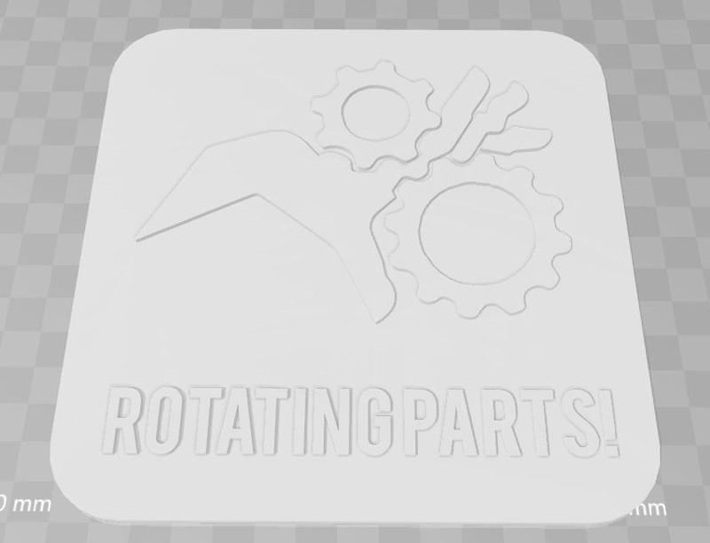 Rotating Parts Signage
