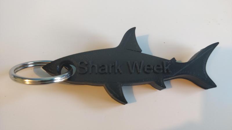 Shark week keyring