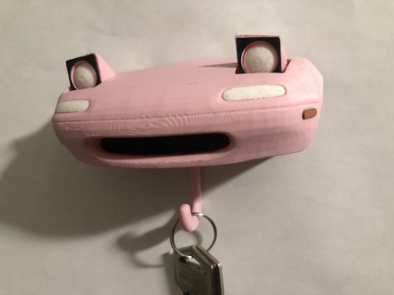 NA Miata Key Holder With Pop Ups and No AMS + Custom tag