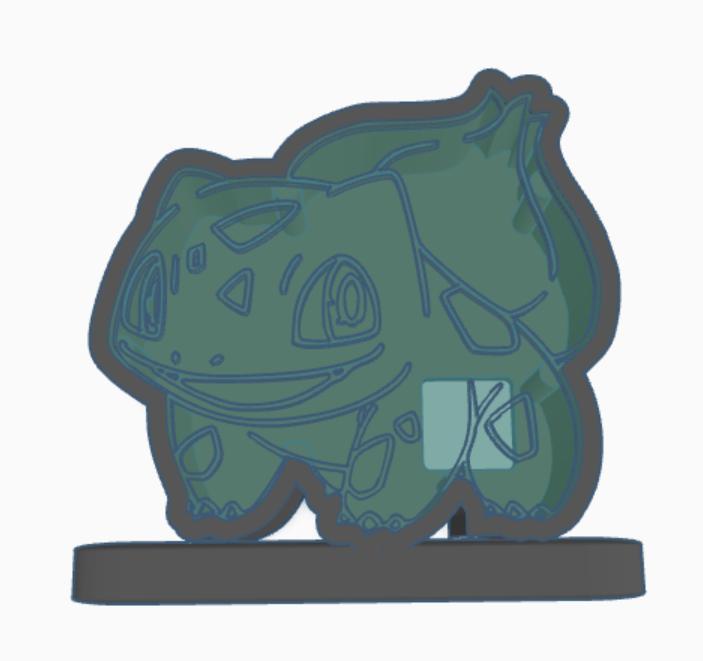 Bulbasaur-Inspired LED Lamp