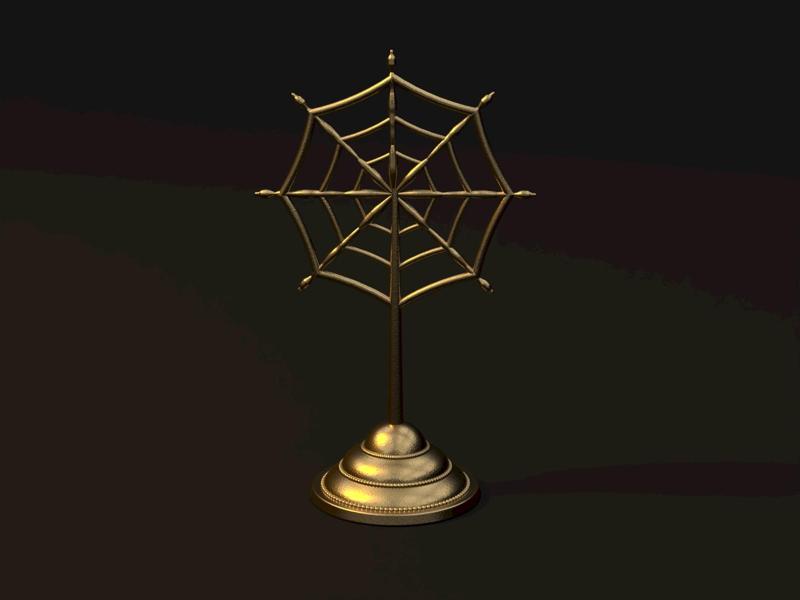 Spider web candlestick