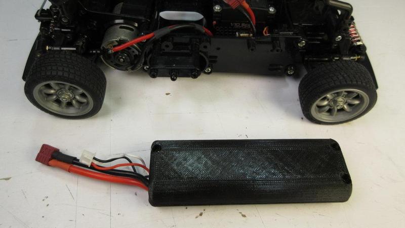 LiPo stick-pack case for old Tamiya chassis