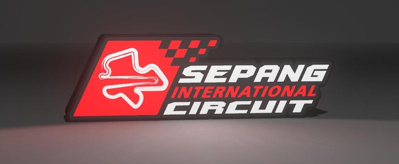 Sepang Circuit Racetrack - Lampara Lightbox LED