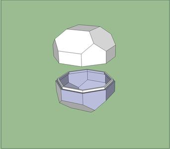 Geometric Box With Lid