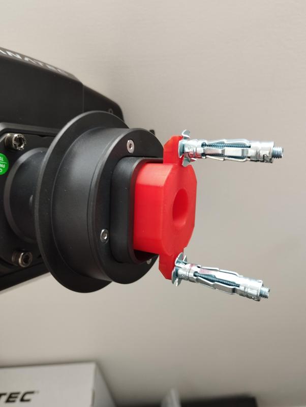 Steering wheel holder with QR2 quick release Fanatec for wall mounting