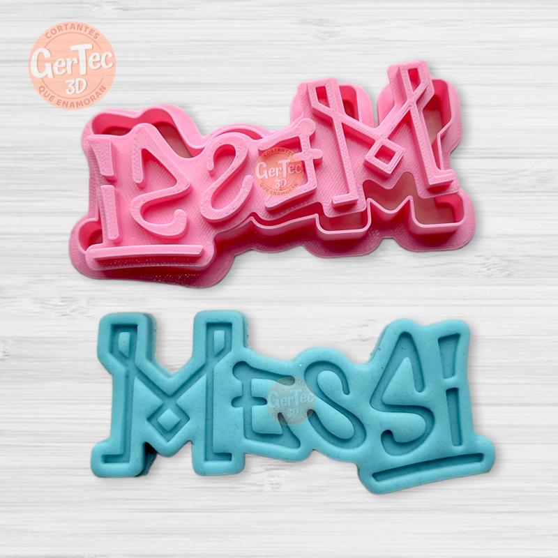 MESSI GRAFFITI Cutter with Stamp / Cookie Cutter