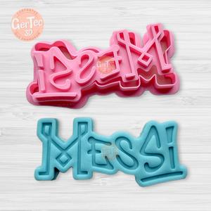 MESSI GRAFFITI Cutter with Stamp / Cookie Cutter