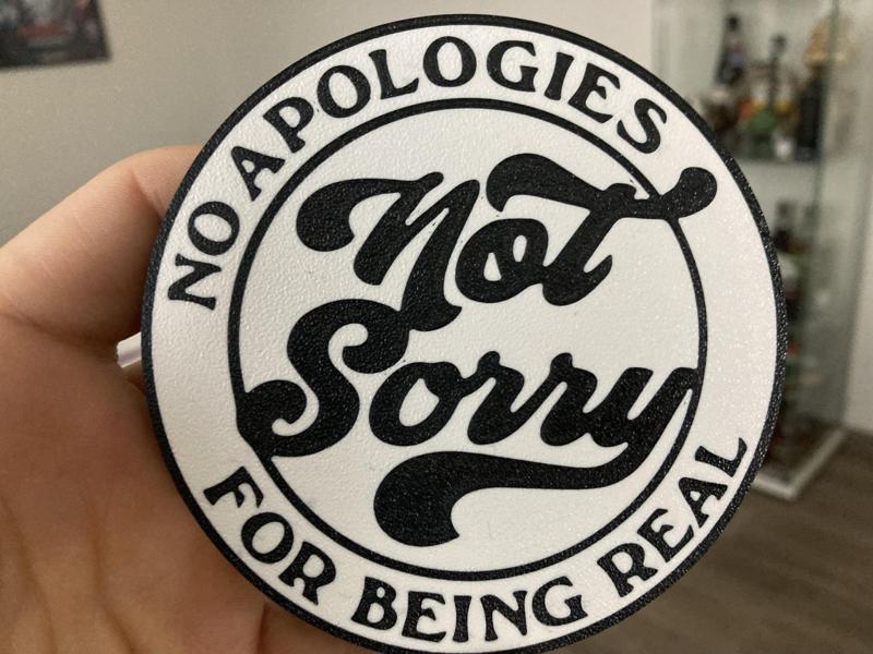 Not sorry coaster