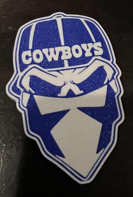 Dallas Cowboy Skull Magnet