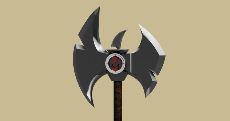 Helluva Boss Weapons - Millie's Battle Axe Axe
