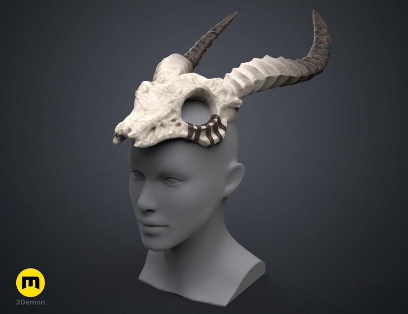 Shaman Skull with Horns