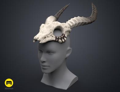 Shaman Skull with Horns