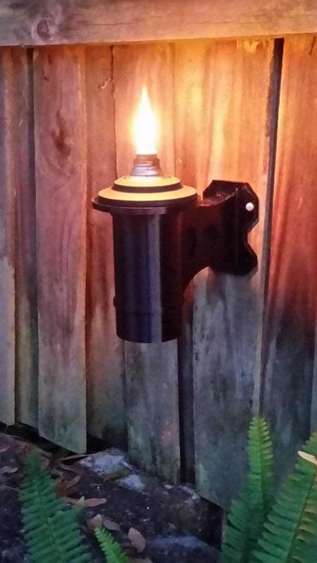 Tiki Torch Fence Mount