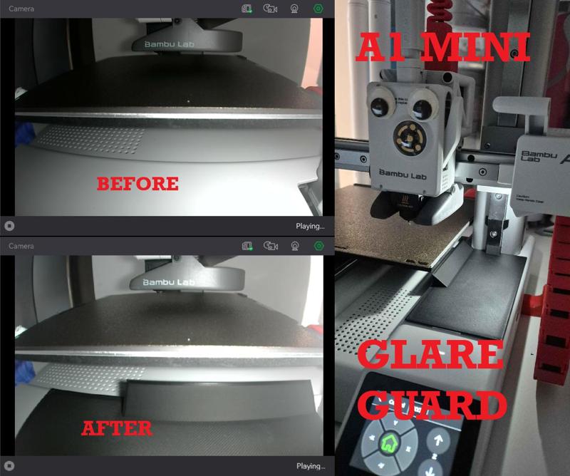 Bambu Lab A1 Mini Glare Guard