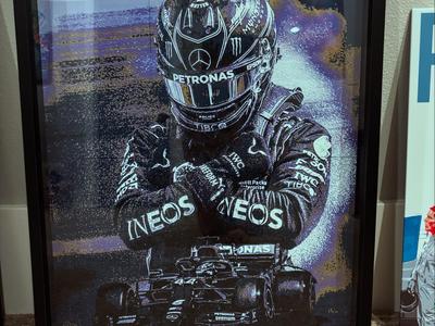 Lewis Hamilton Portrait 16" x 20"