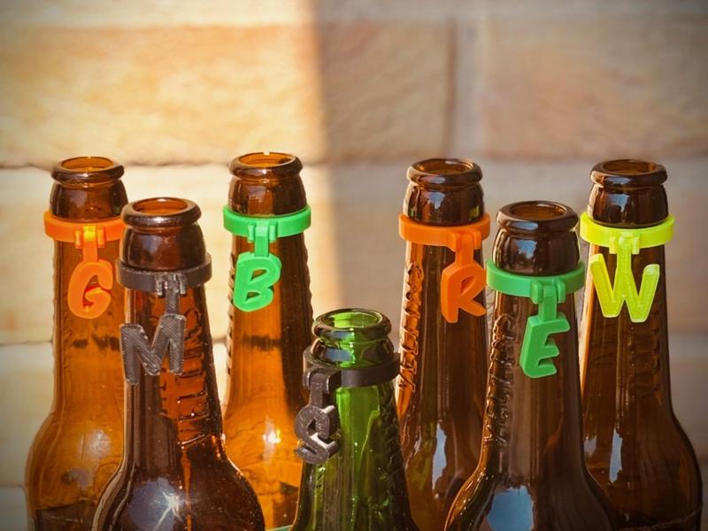 Bottle Marker A-Z Print in Place