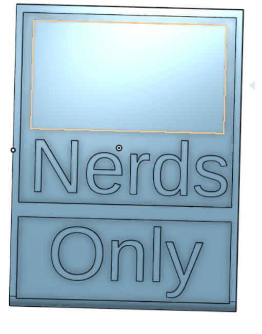 Nerds Only sign w
