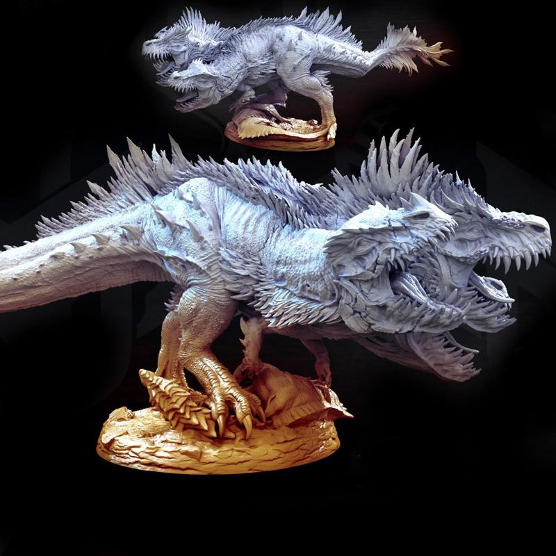 Cerberus Rex (Three Headed Feathered T-Rex)
