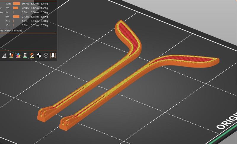 Temples modified for zenni plastic glasses frames