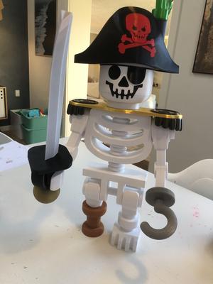 LEGO like pirate sword scale 10:1