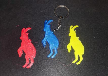Mountain goat key chain