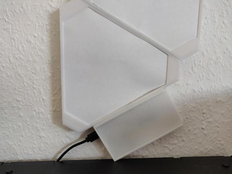 Nanofeaf Aurora Replica technick box (for wemos d1 mini and usb plug)