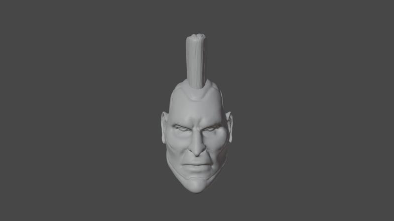 Tekken Jack-7 head sculpt for action figures