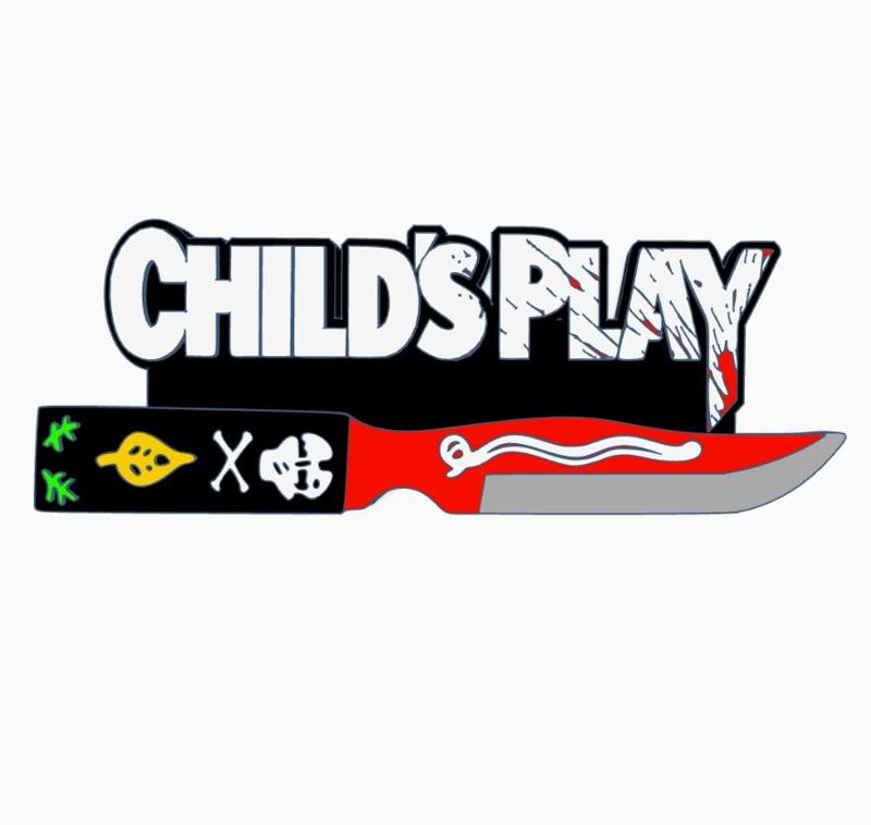 CHILD`S PLAY (KNIFE EDITION) Logo Display by MANIACMANCAVE3D