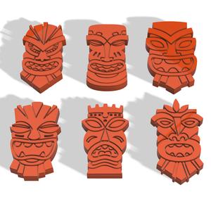 POLYMER CLAY CUTTERS TOTEMS X6 DESIGNS