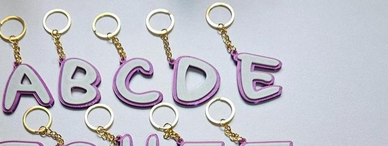 Letter D Keychain