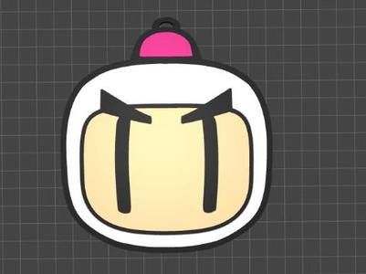 Keychain bomberman white