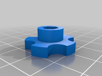 M3 double nut thumbwheel